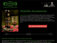 Tablet Screenshot of absinthe-accessories.com
